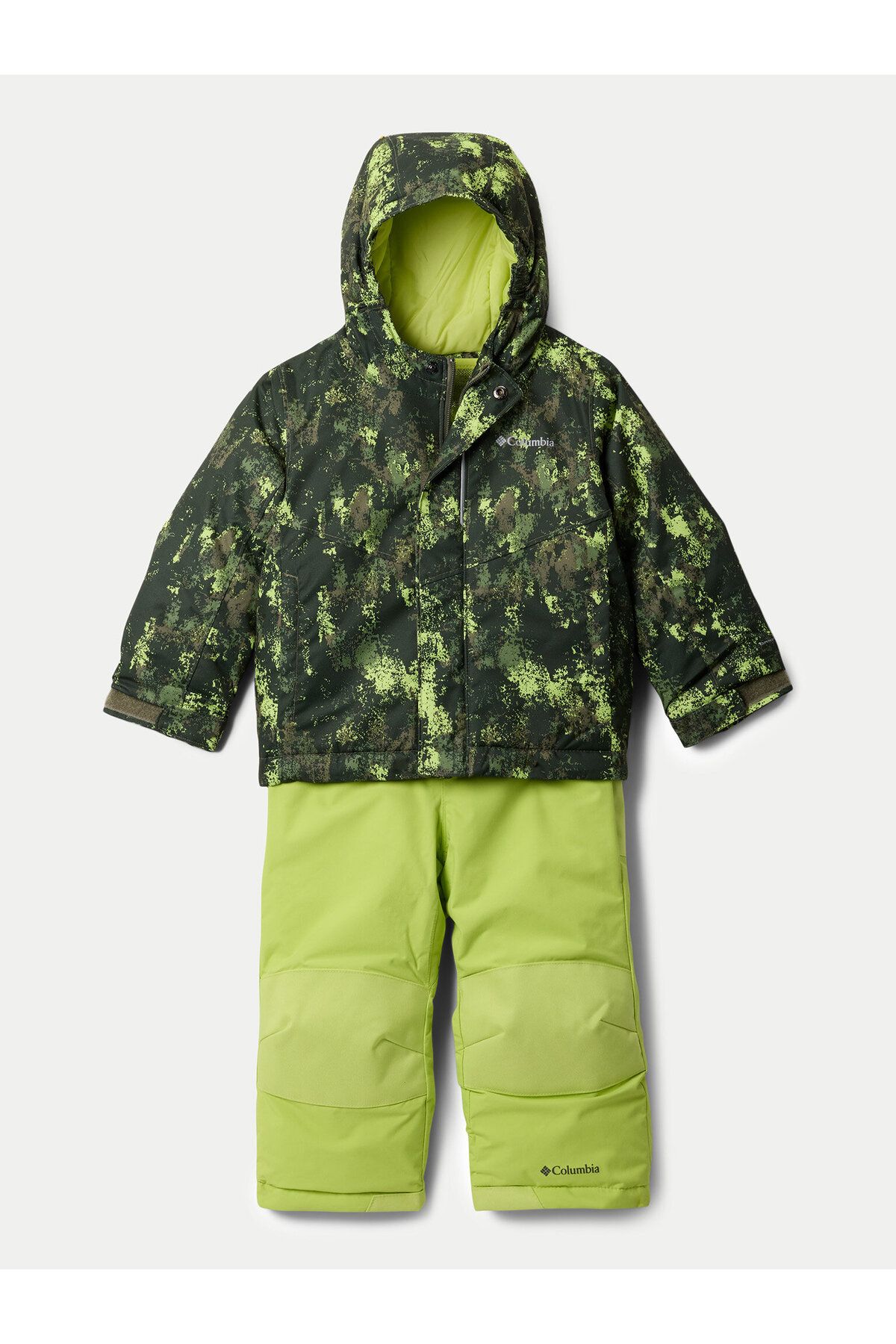 Columbia Set Jachetă Și Salopetă Pentru Băieți Verde Masculin - 2 years