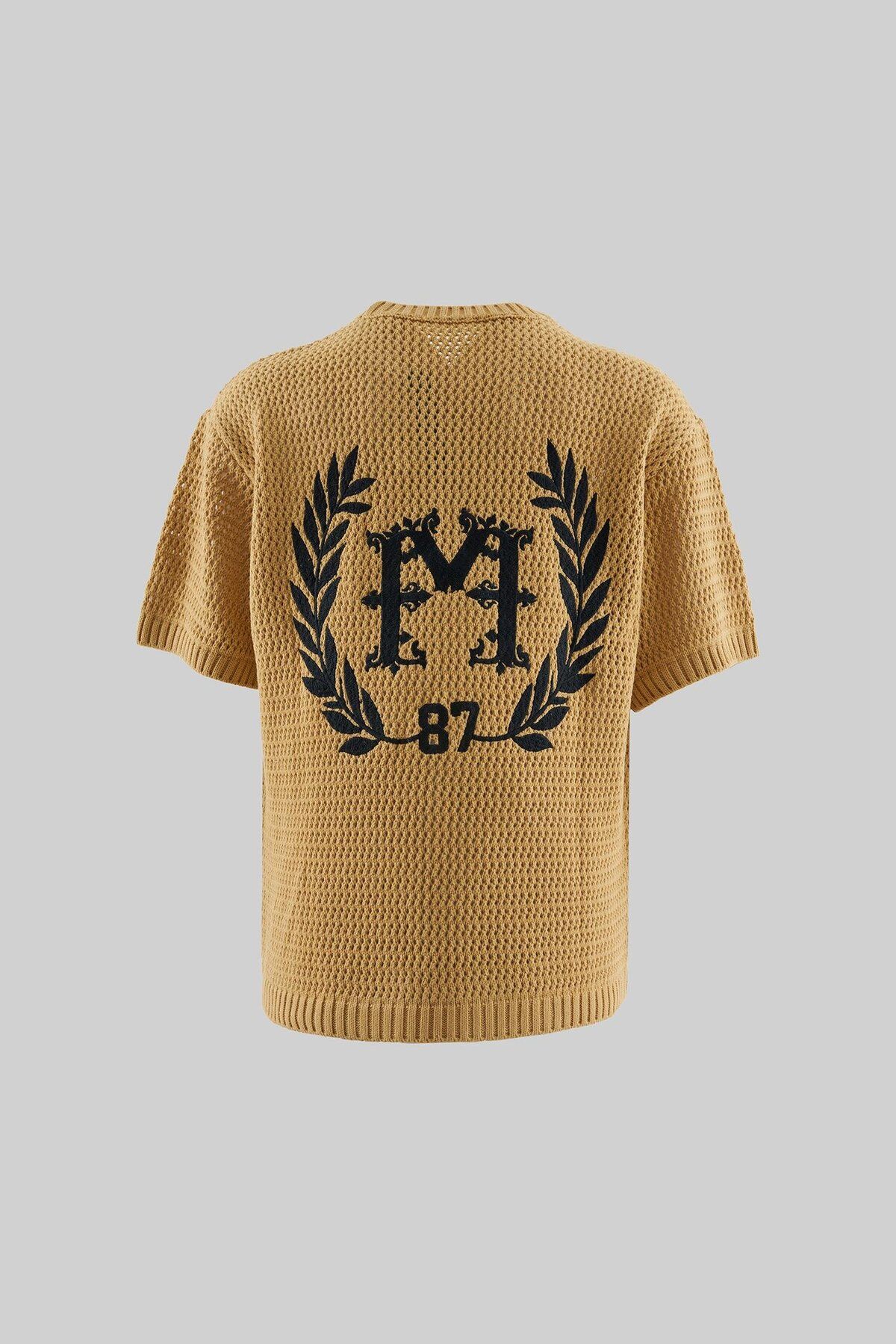 Machinist Mchnst Knıt College Style Tee Soft Beıge