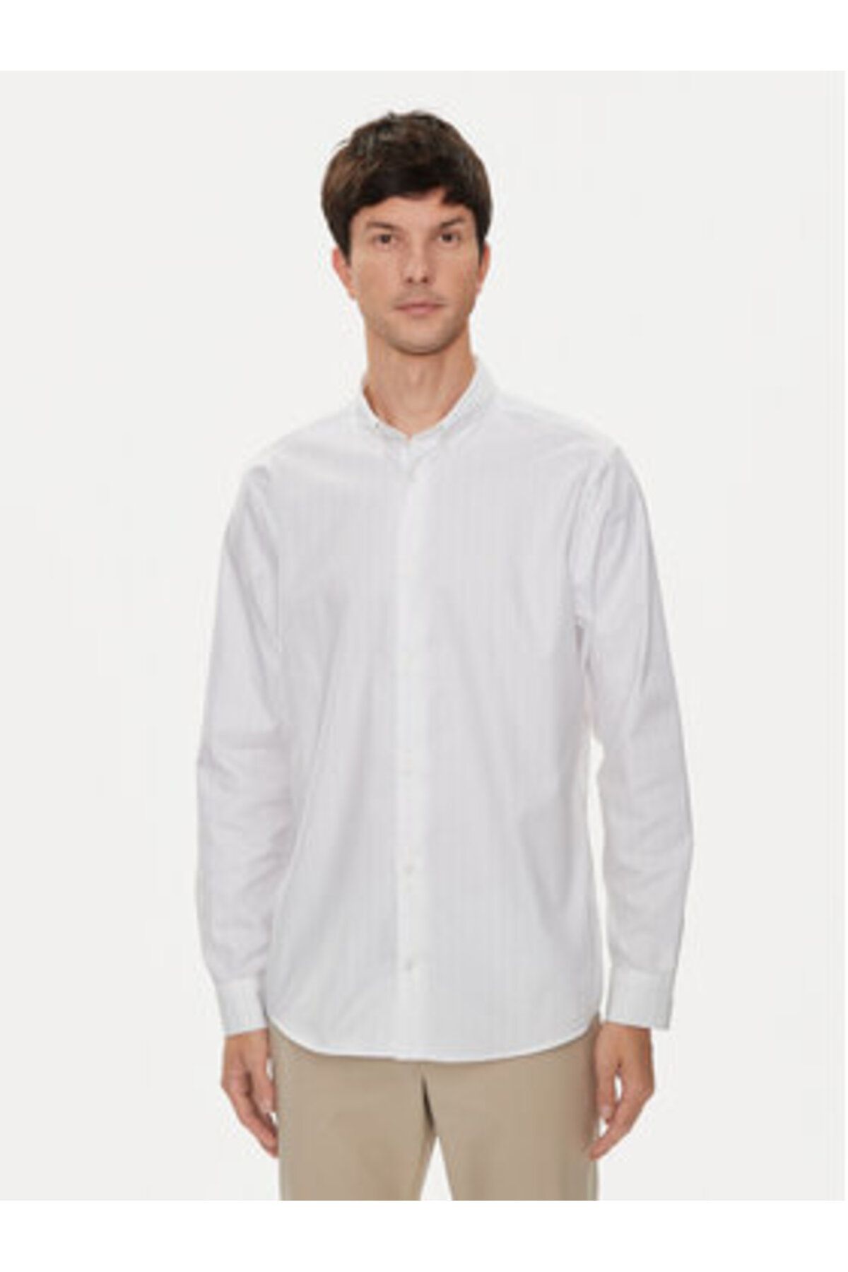 Calvin Klein-Mens Shirt K10K113211 White 4