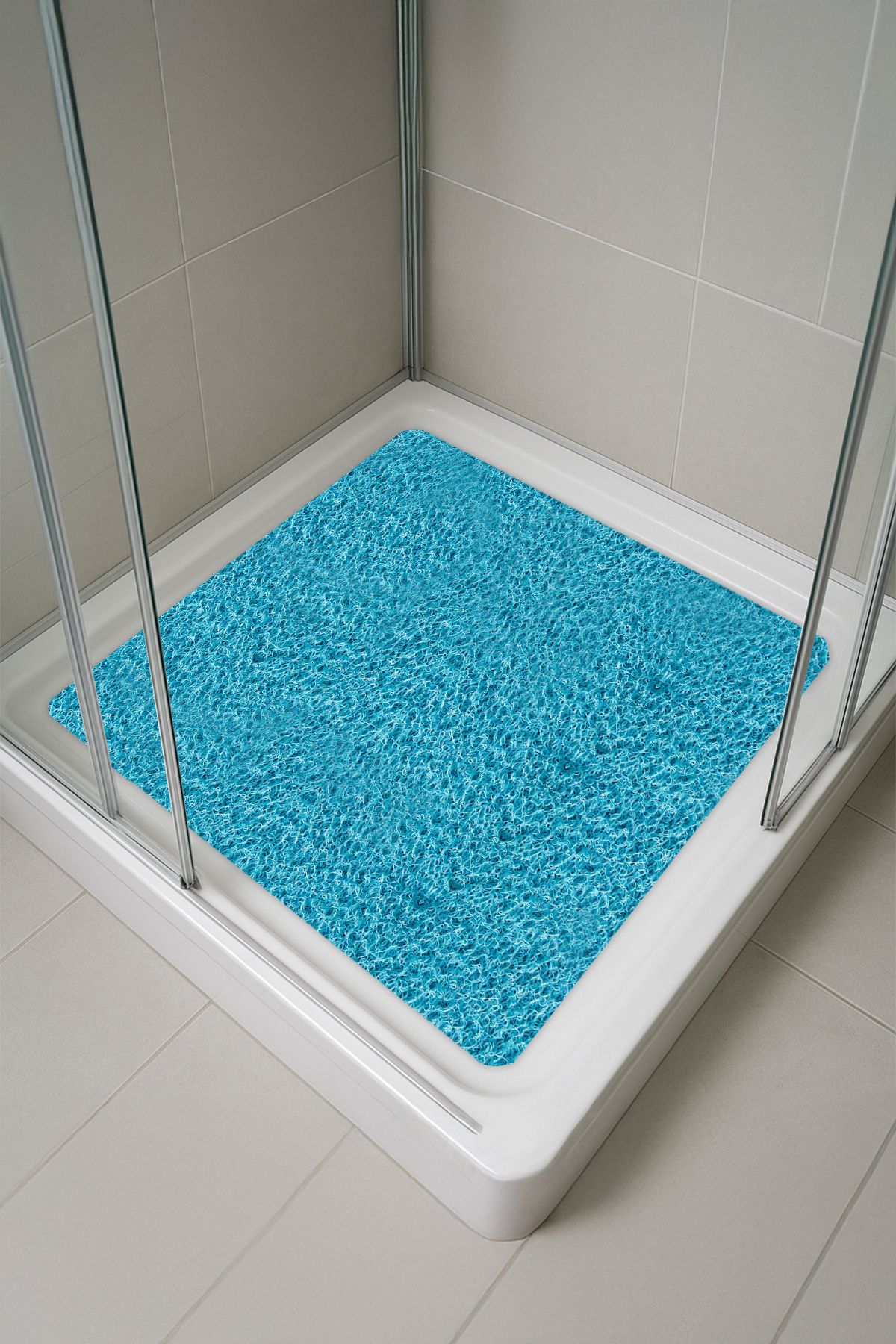 Paspas Yap Banyo Paspası Duşa Kabin Paspası Su Sıçratmaz Paspas Kaydırmaz Paspas (90x90 CM)
