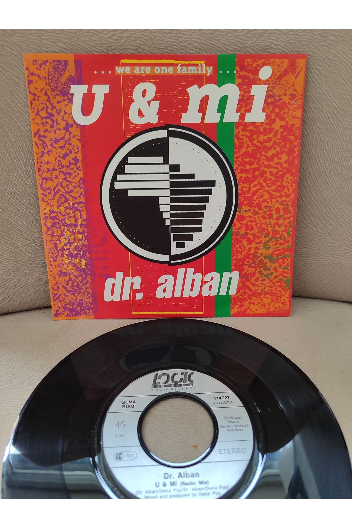 Plakperest Dr. Alban - U & Mi - 1991 Almanya Basım 45lik Plak 2. EL