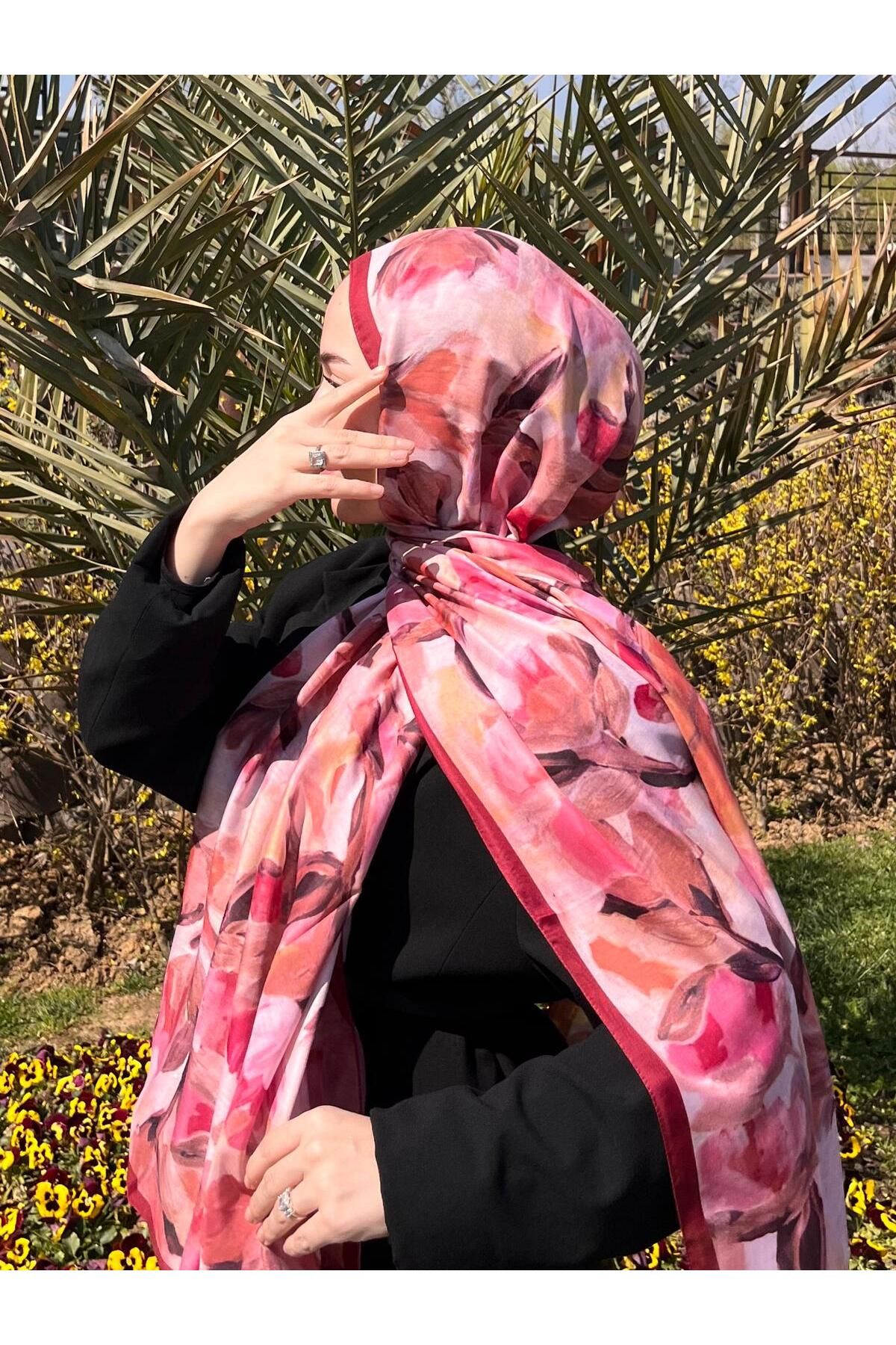 başörtü dükkanı FLORAL BRUSH ŞAL
