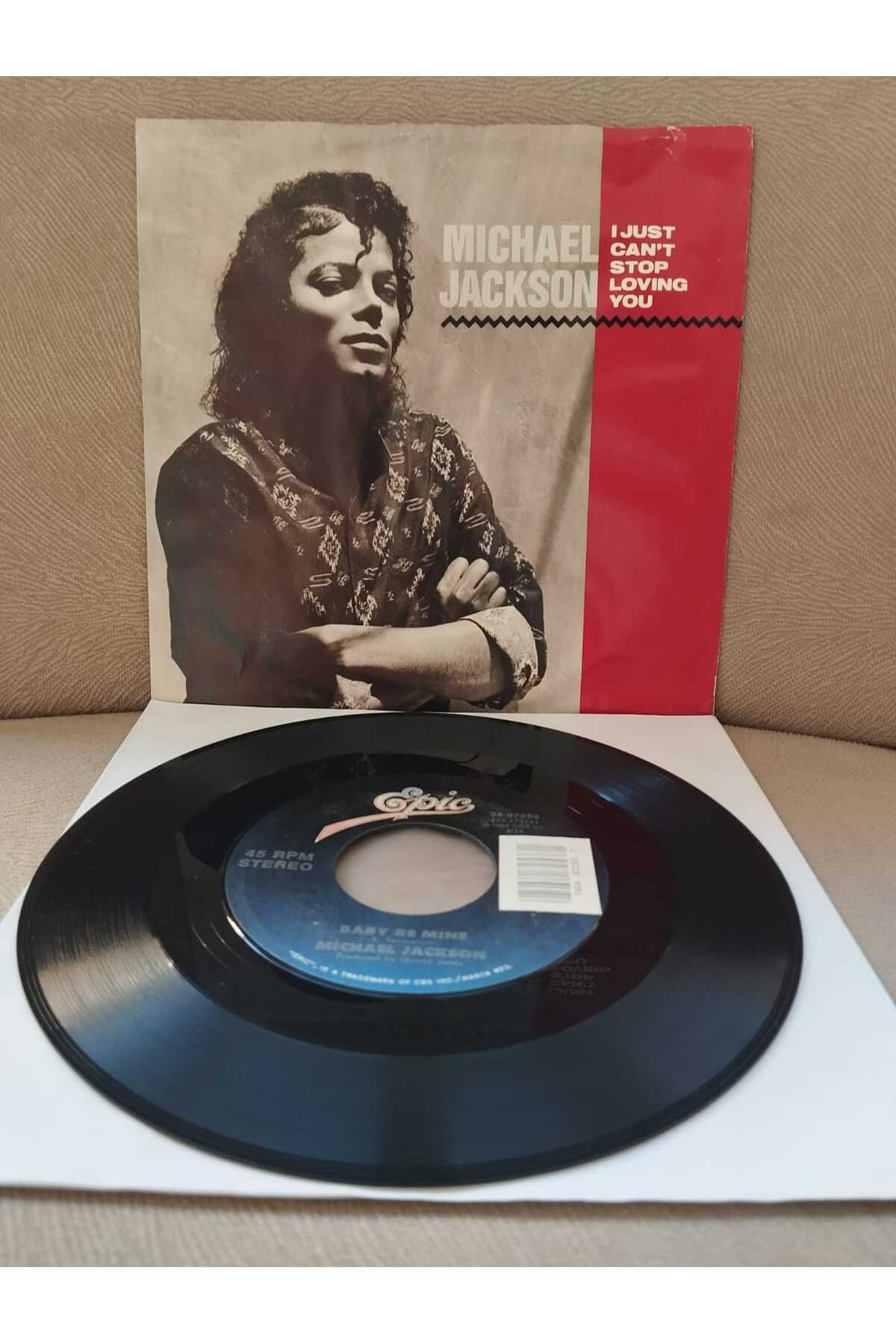 Plakperest Michael Jackson – I Just Can’t Stop Loving You - 1987 Amerika Basım 45lik Plak-2.EL