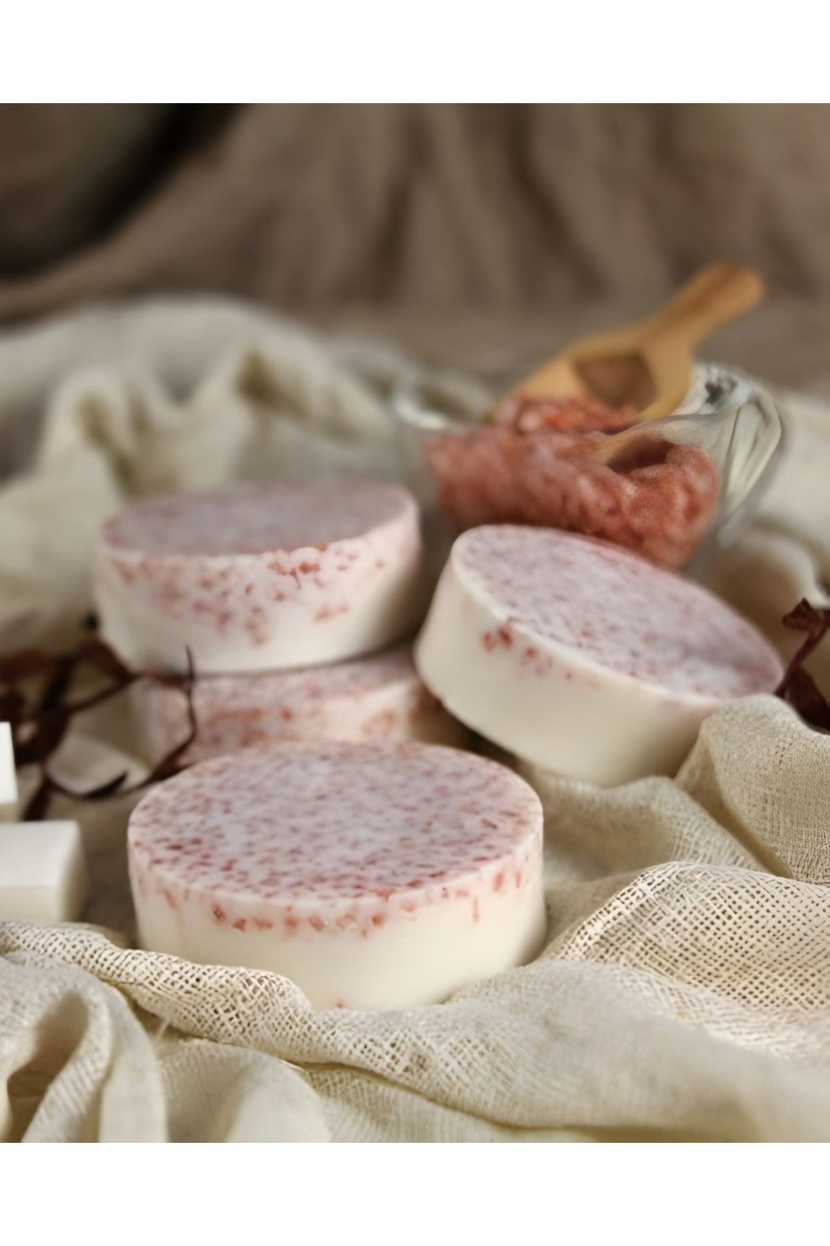 Günebakan Pembe Himalaya Tuzlu Bitkisel Beyaz Sabun