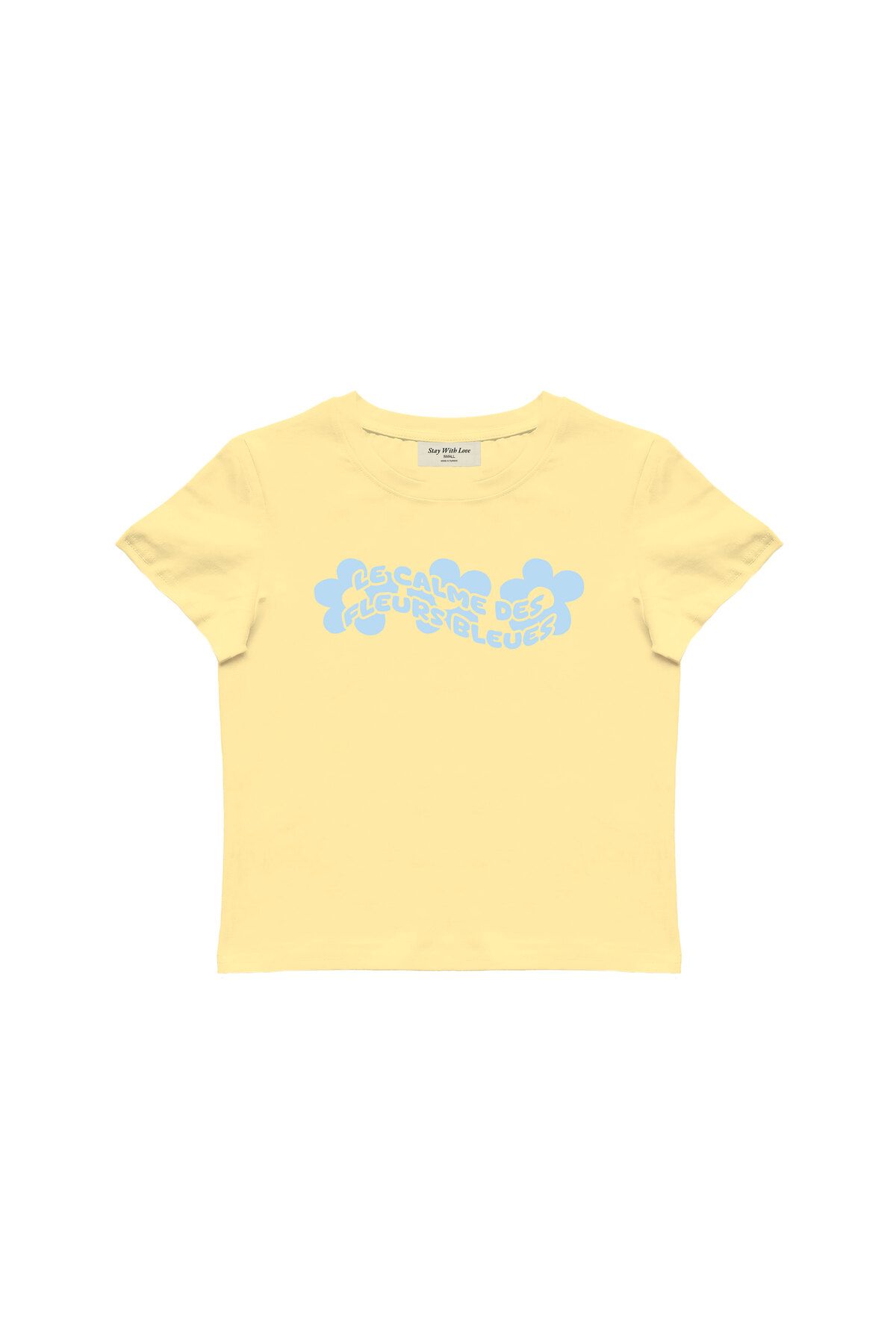 lethestudios Fleurs Baskılı Baby Tee Crop Top