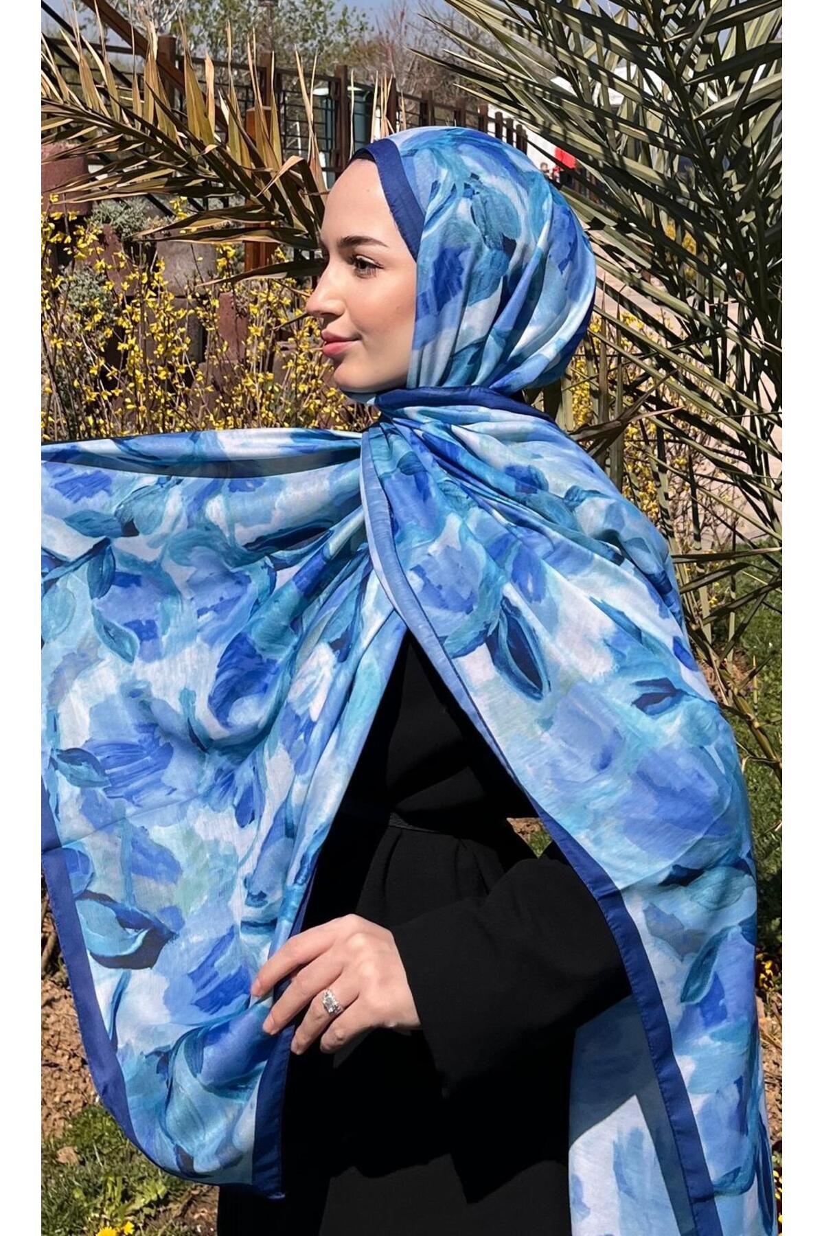 başörtü dükkanı FLORAL BRUSH ŞAL