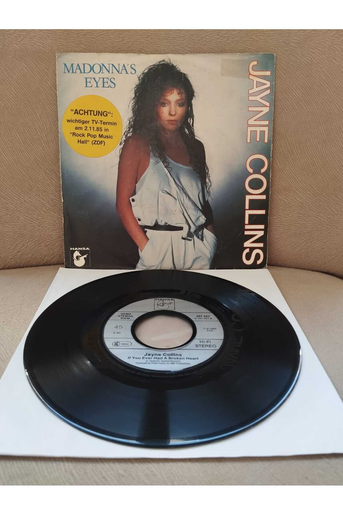 Plakperest Jayne Collins – If You Ever Had A Broken Heart - 1985 Almanya Basım 45lik Plak-2.el