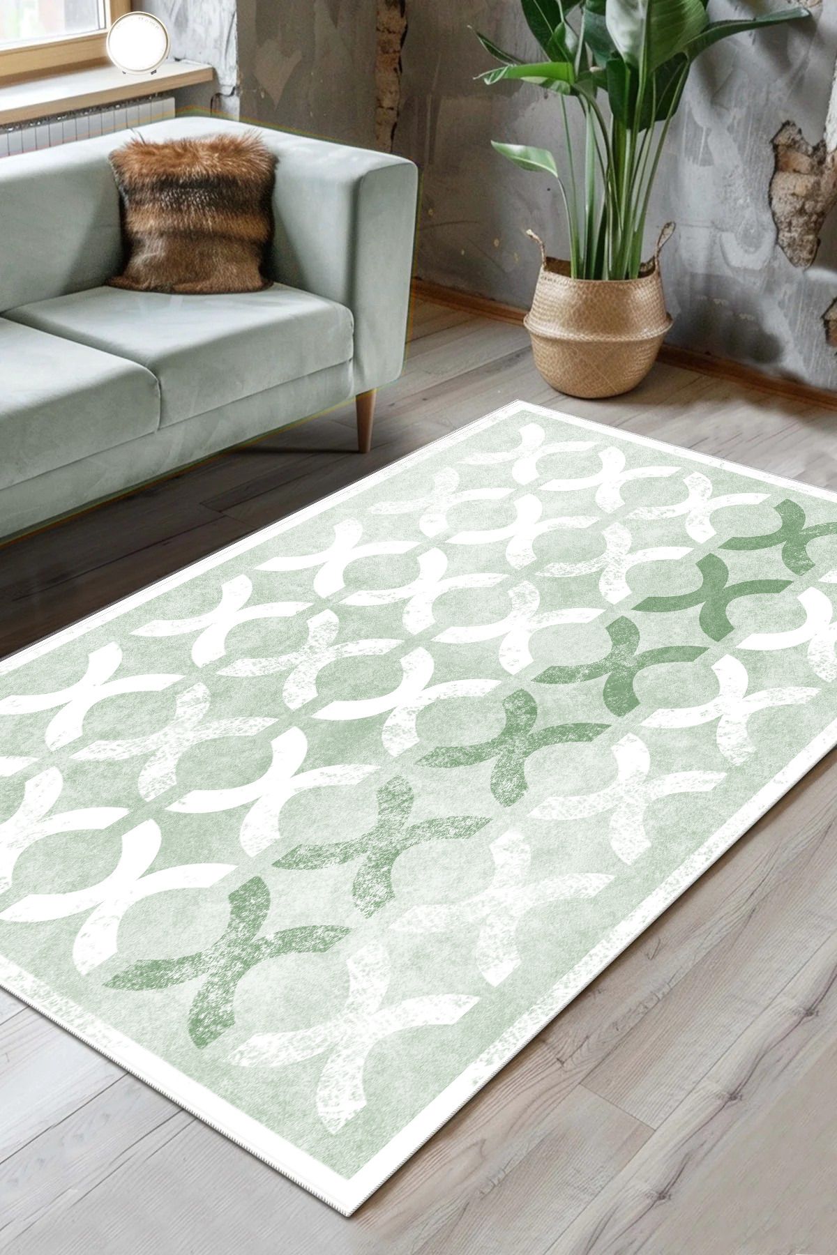 Thalia Home Yıkanabilir Kaymaz Taban Baskılı Halı & Yolluk