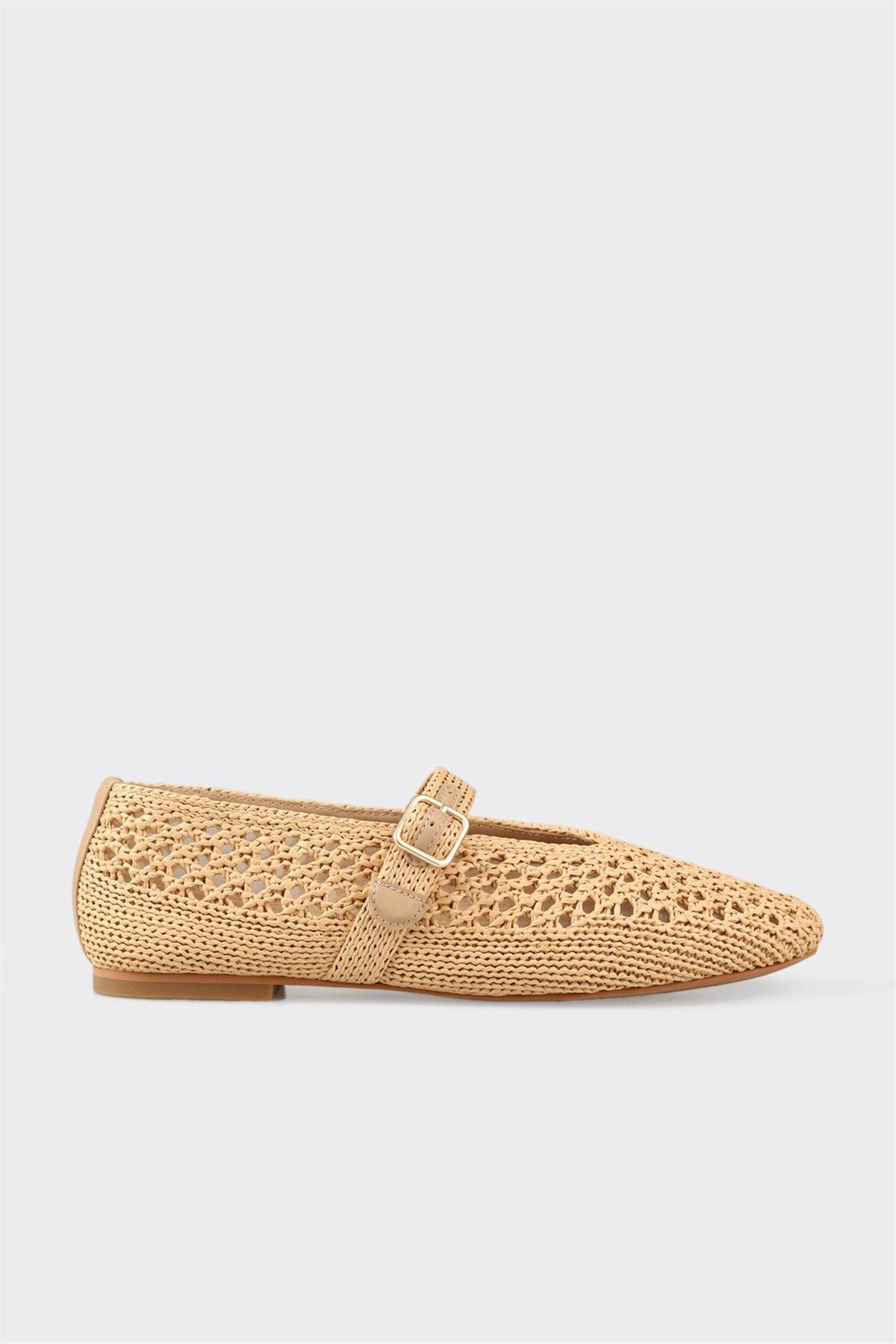 Elle Shoes Naturel Kadın Günlük Ayakkabı