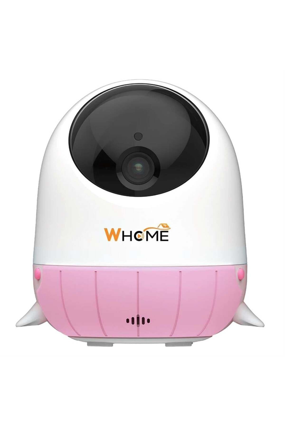 WHOME Yapay Zeka Destekli 2K PTZ Gece Görüşlü Pembe Wifi Bebek Güvenlik Kamerası (128 GB TF Kart Des