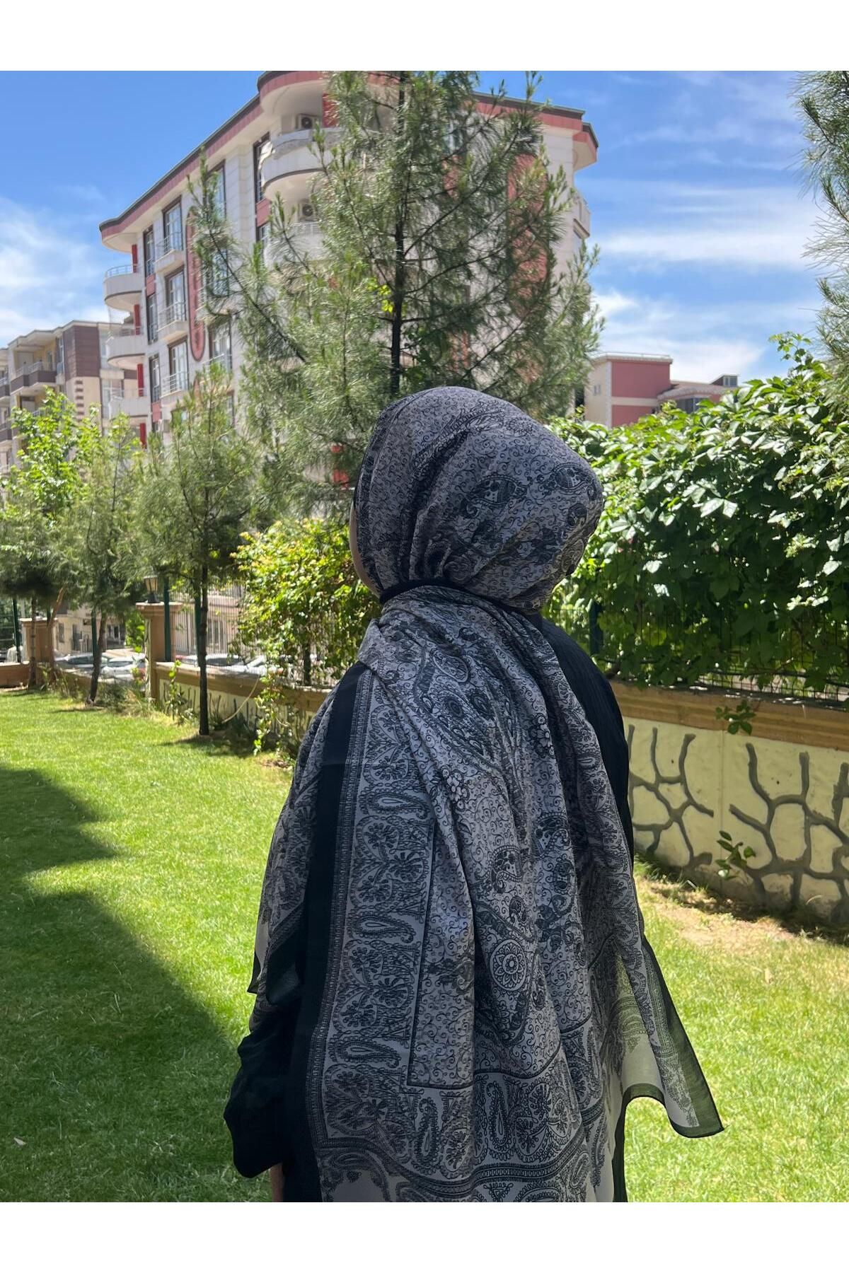 Organic Scarfs camellia Etnik Desen Soft Şal
