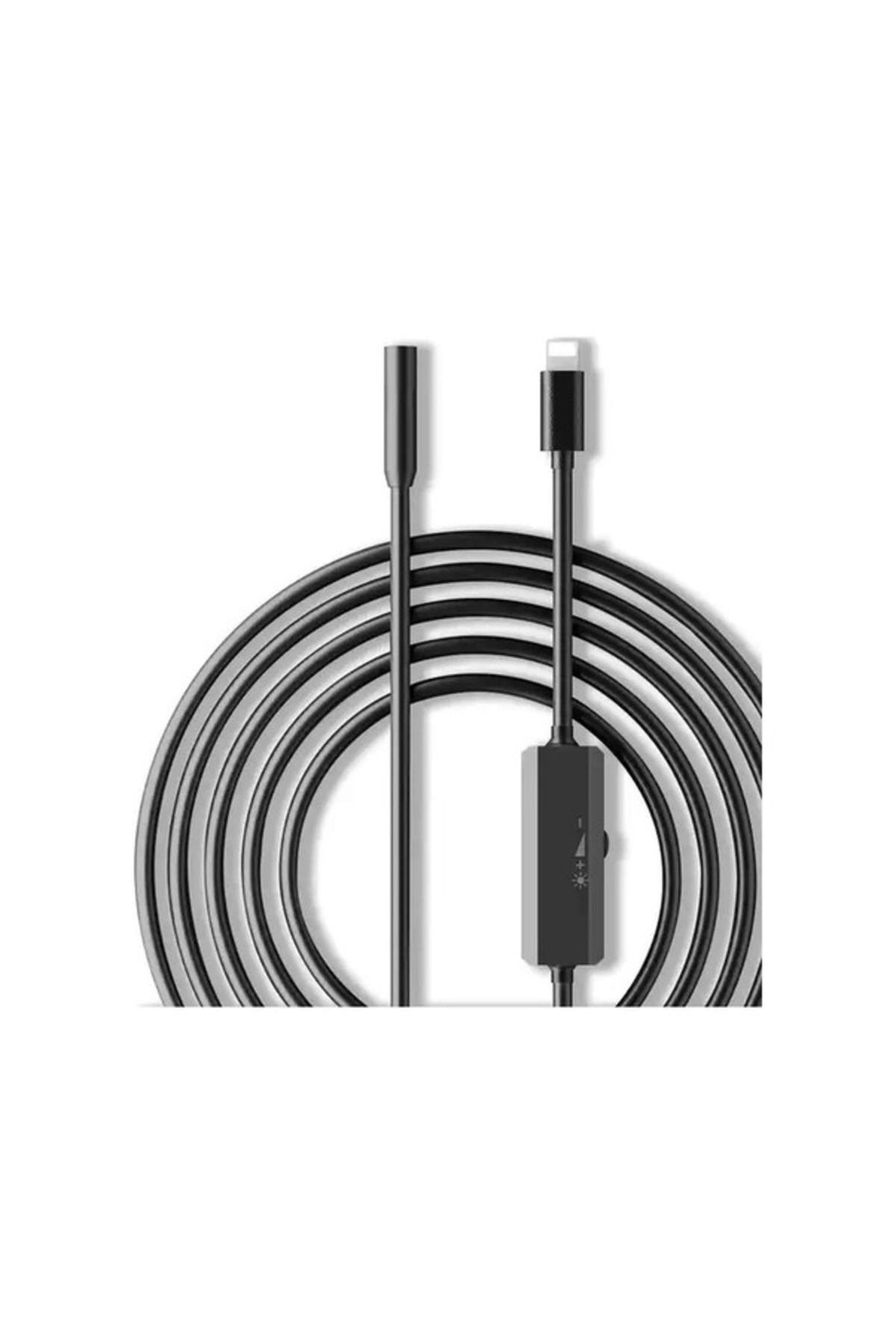 Nivego Endoskop Yılan Kamera iphone Uyumlu Led'li 10 Metre 7 mm Sert Kablo 2mp Full Hd