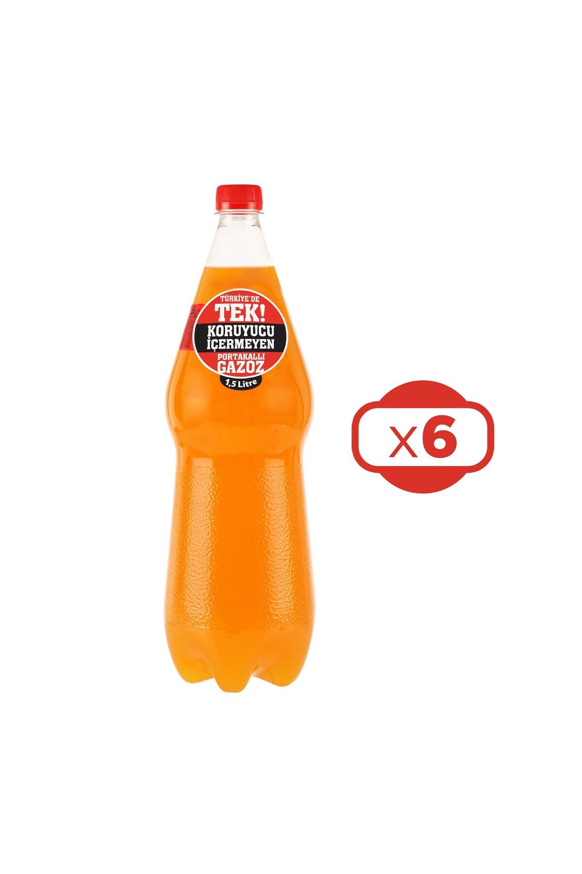 Uludağ Efsane Portakal Aromalı Gazoz 1,5 Lt x 6 Adet