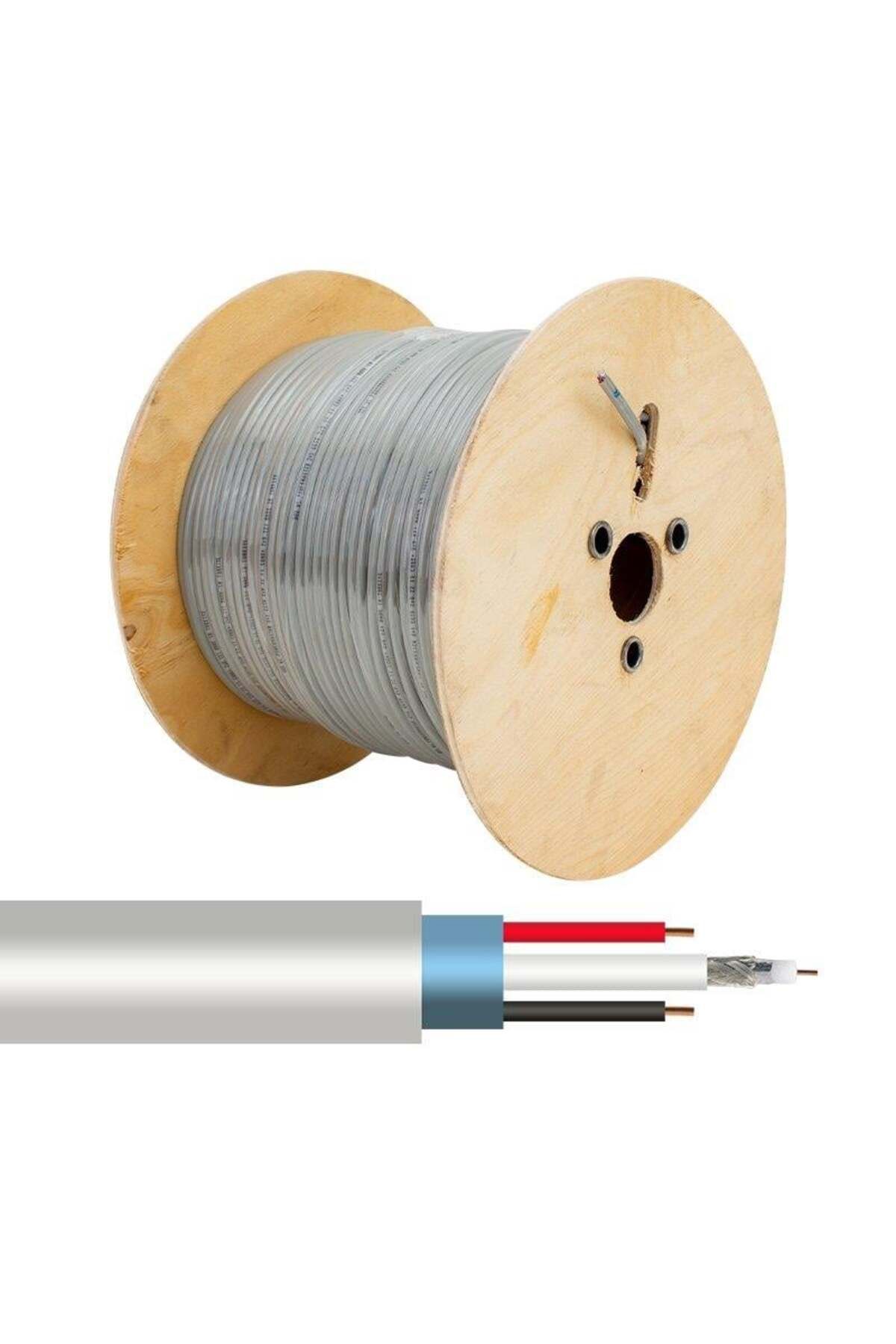Powermaster 2+1x0.22 Mm CCTV Kamera Kablosu 250 Metre