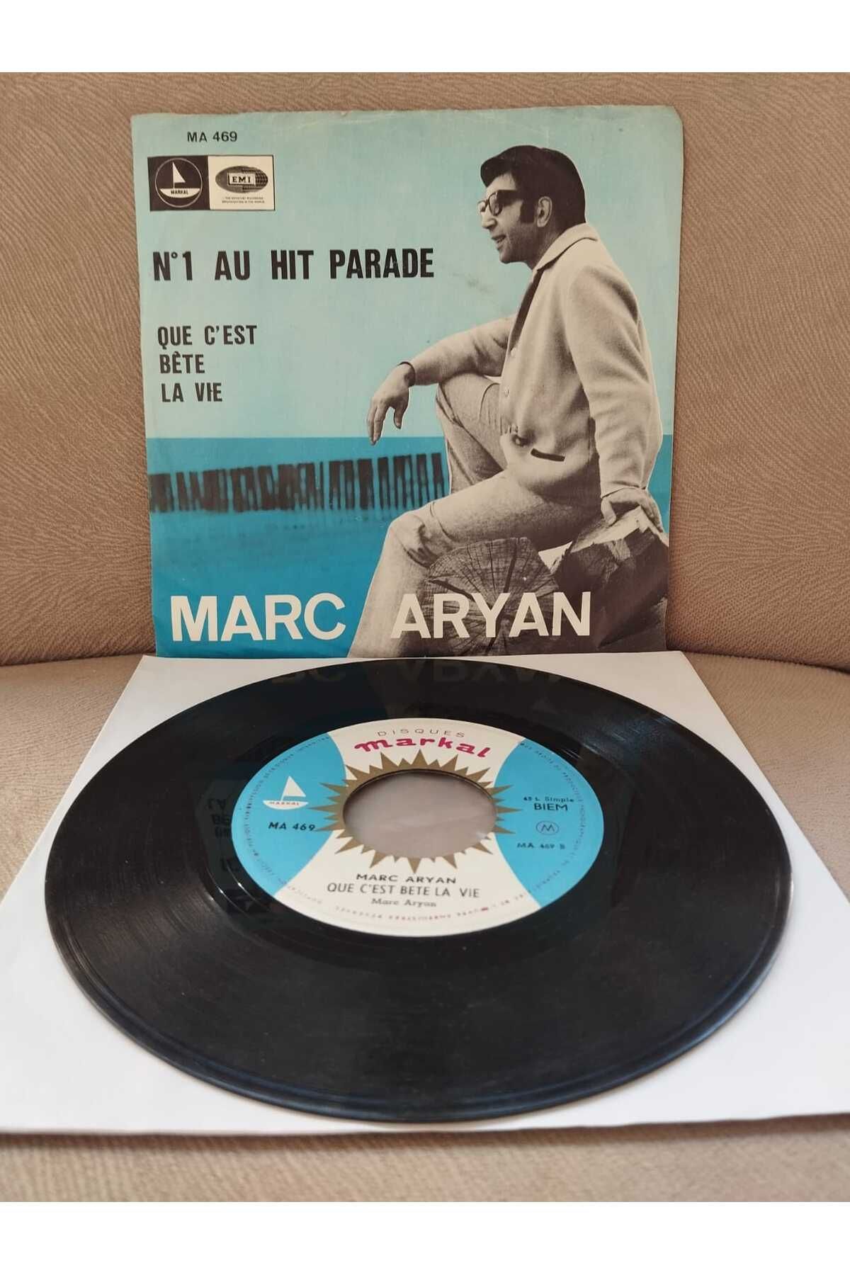 Plakperest Marc Aryan – Nº1 Au Hit Parade - 1967 Belçika Basım 45 lik Plak-2.EL