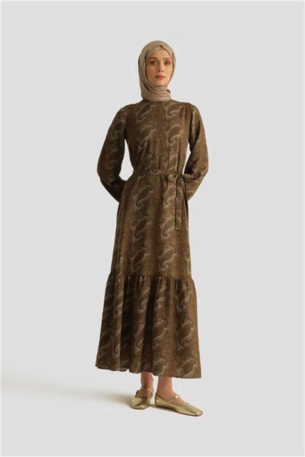 aradimtaradim Armine Trend Elbise 25YT906 Yağ Yeşili