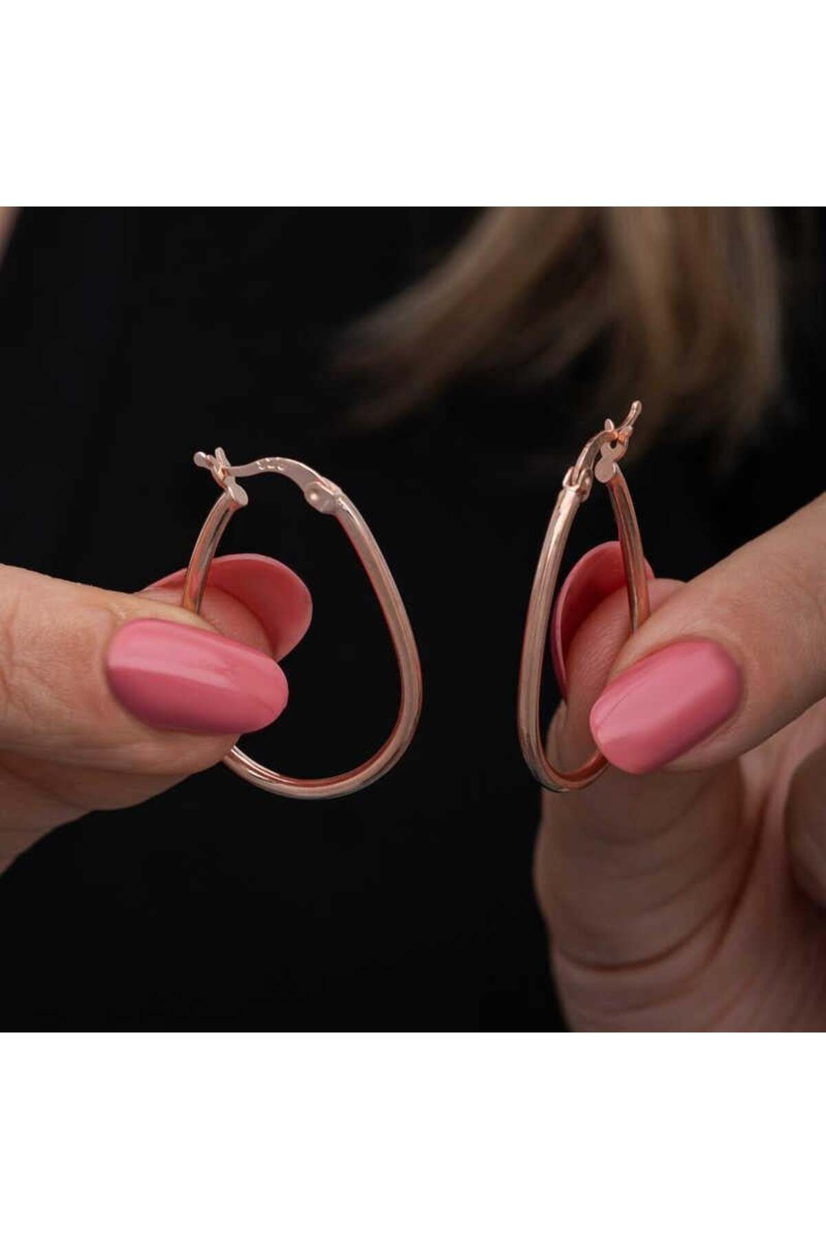 alsepeteavm Gümüş Rose 3 mm Burgu Şarnel Küpe