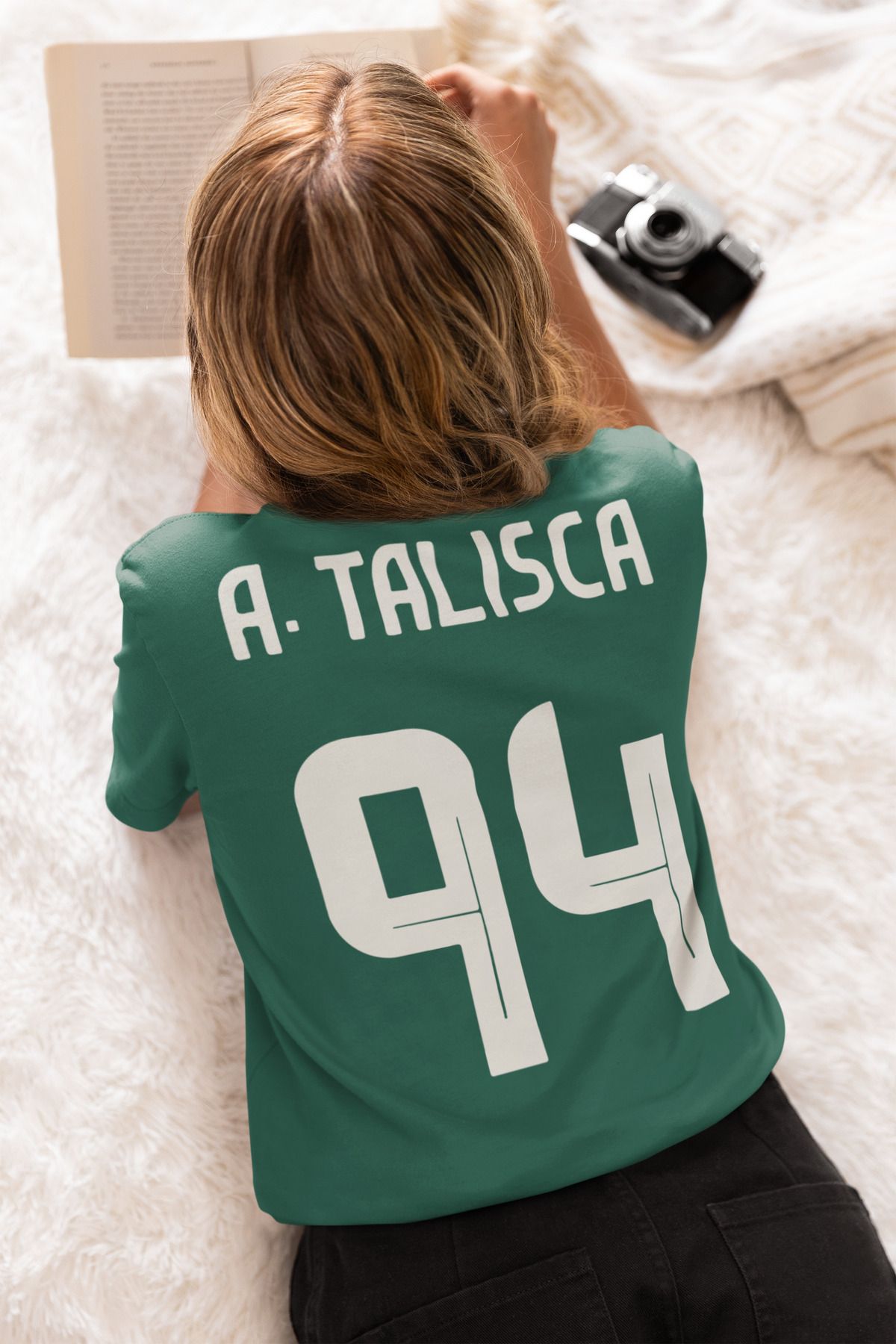 Biy Store Talisca futbol sırt forma baskılı unisex kısa kollu tişört regular fit t-shirt
