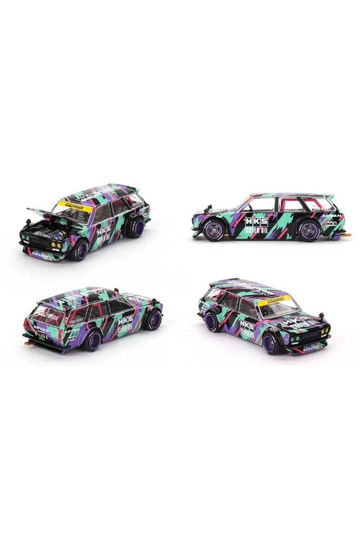 Eng Nessiworld Mini GT 1/64 Datsun KAIDO 510 Wagon HKS V1