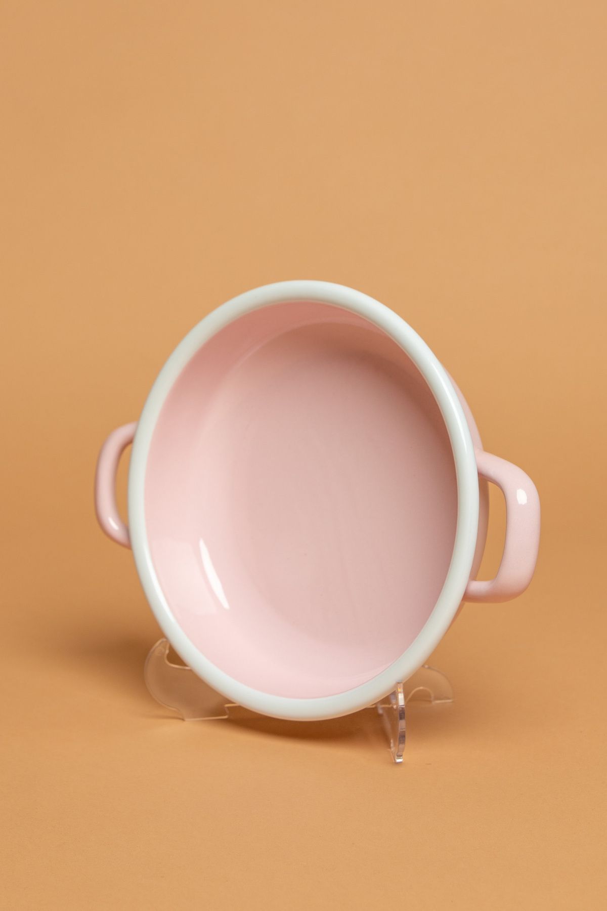 EBUTAY Rosa di Verona Emaye Kulplu Pembe Sahan | Ebutay