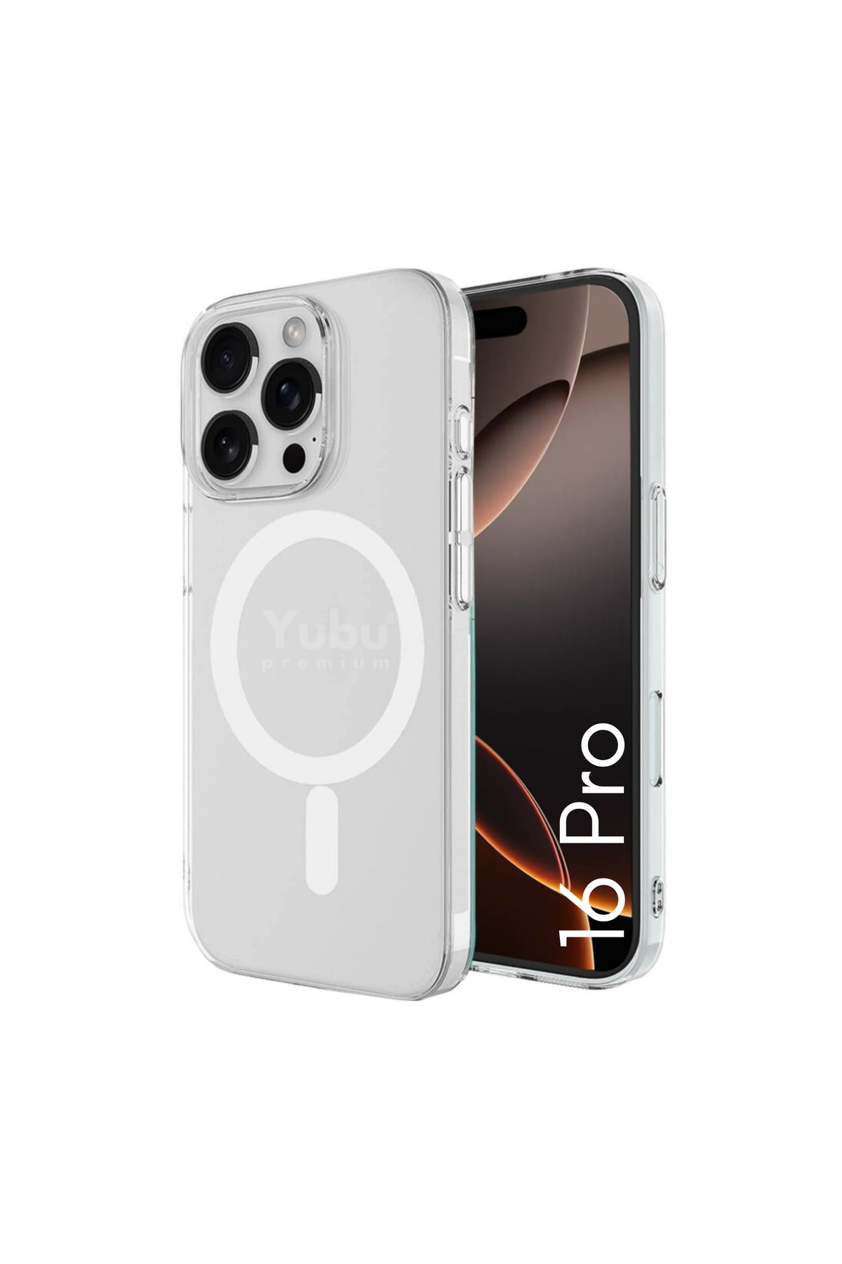 yubu İphone 16 Pro Uyumlu Kılıf Magsafe Wireless Kablosuz Şarj Destekli