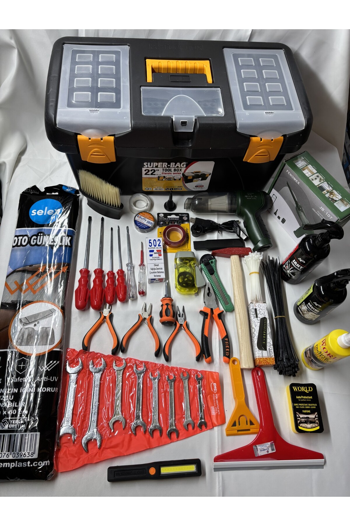 DİBA AVM ARAÇ BAKIM MALZEMELERİ AVADANLIK DOLU TAKIM ÇANTASI ARAÇ