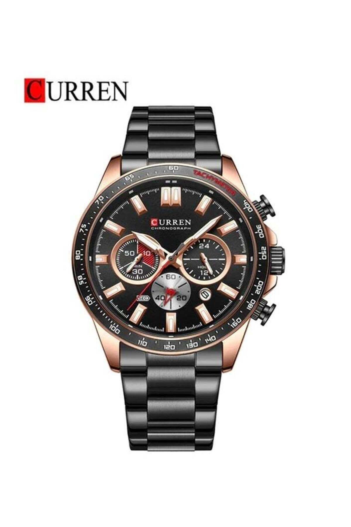 Curren-8418 Original Stainless Steel Wrist Watch For Men 1