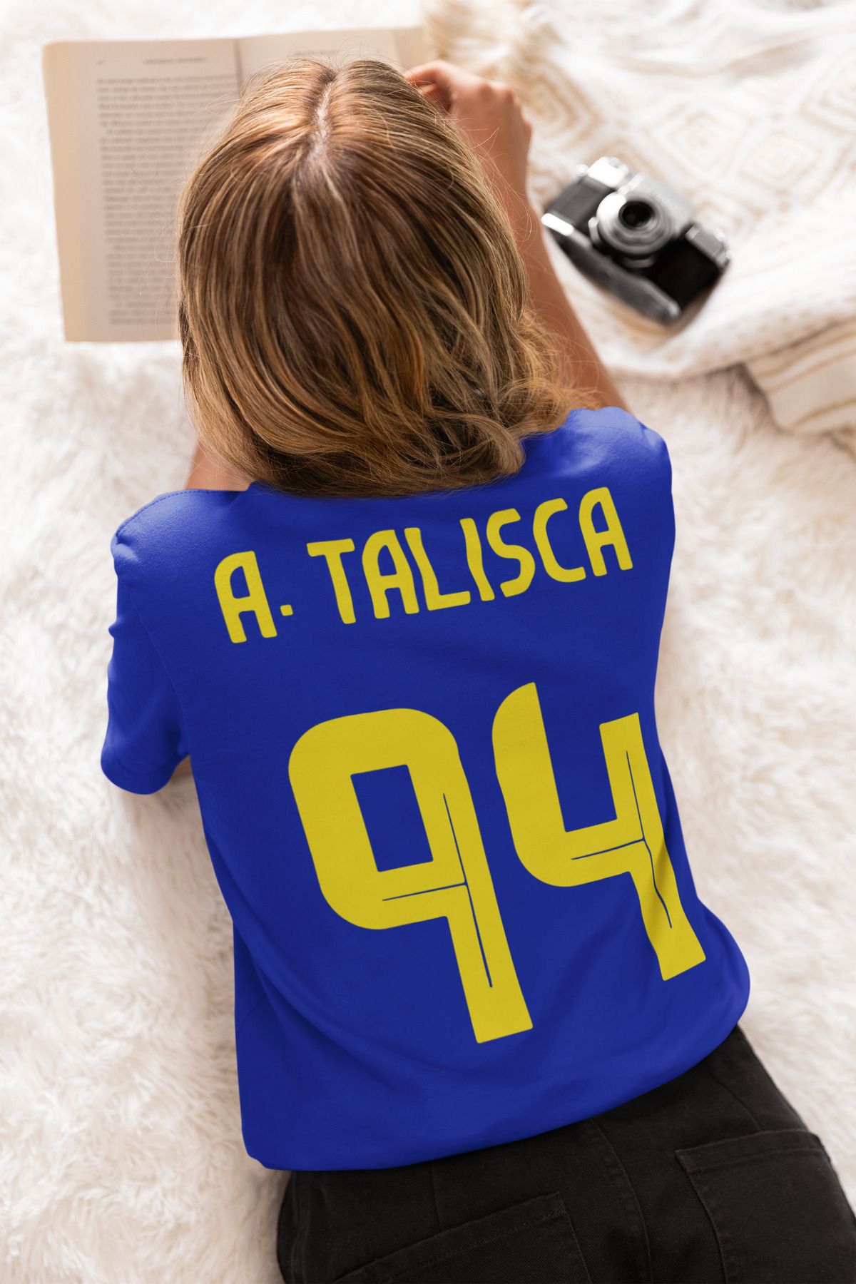 Biy Store Talisca futbol sırt forma baskılı unisex kısa kollu tişört regular fit t-shirt