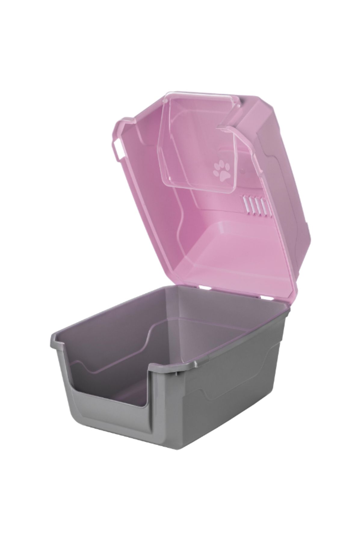 Tonfty Mikopet Deluxe Pembe Kapalı Kedi Tuvaleti
