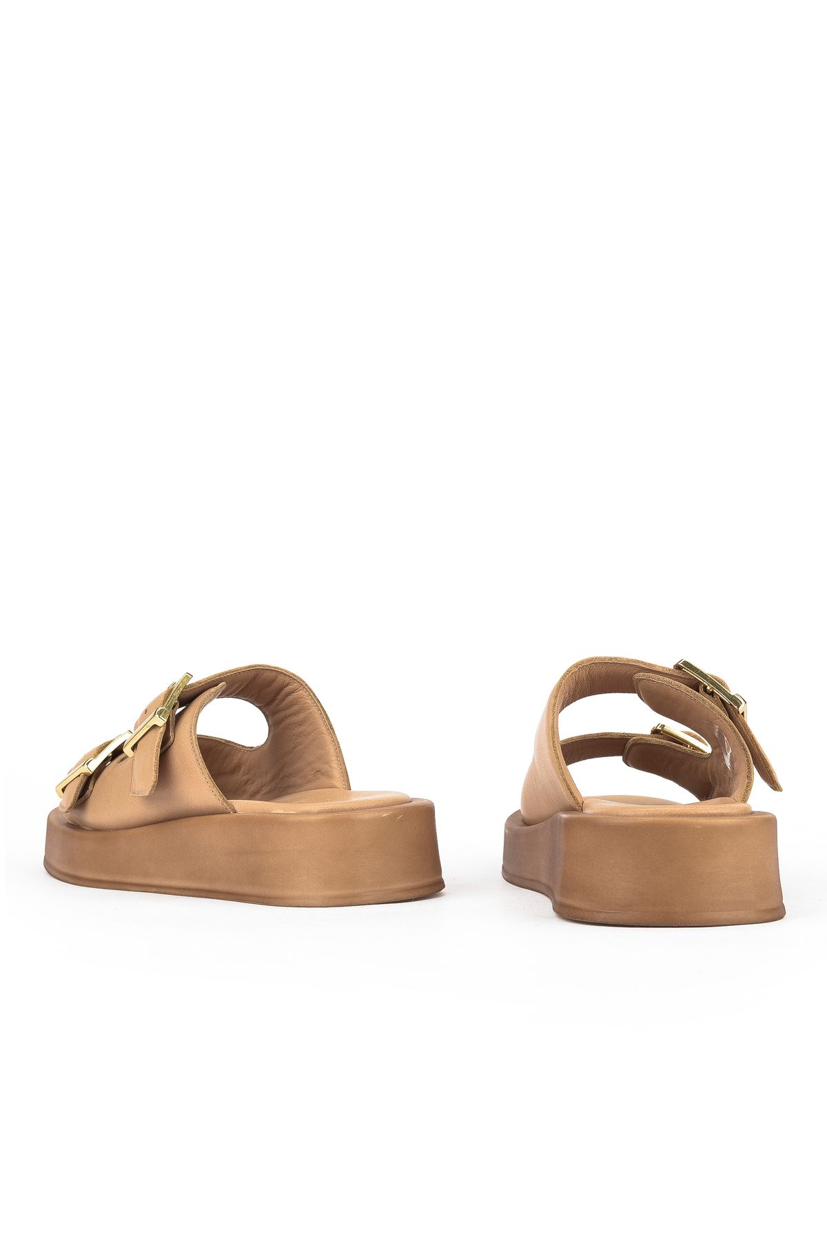 Ziya-, Women's Genuine Leather Slippers 1511032Z5009 Nude 3