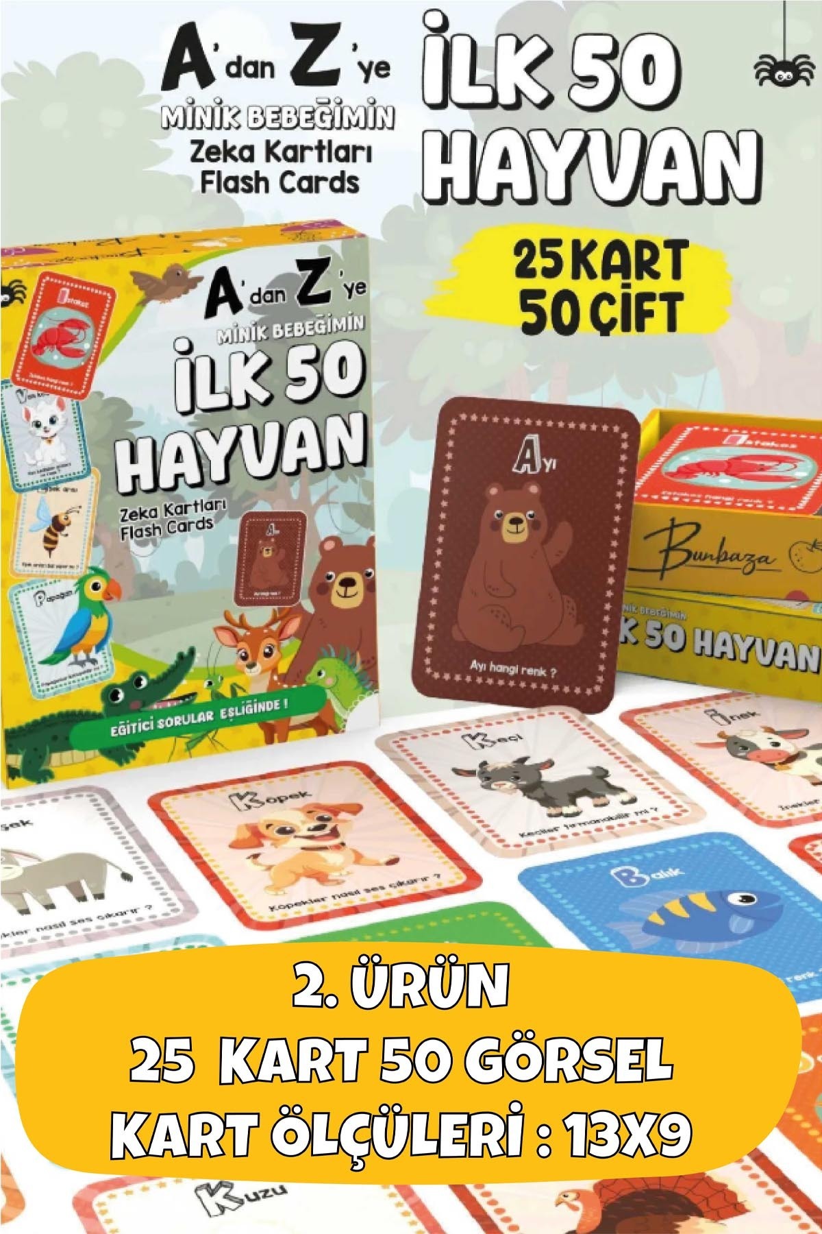 Bunbaza Okul Öncesi Erken Öğrenme Eğitici Set, Cırtlı Kitap ve İlk Zeka Kartlarım Set 2 fotoğrafı 7 (önizleme)