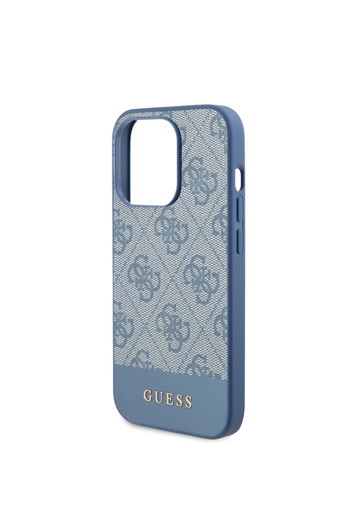 Guess-Case for iPhone 15 Pro Max - Guess Hardcase 4G Stripe Collection (GUHCP15XG4GLBL) - Blue 5