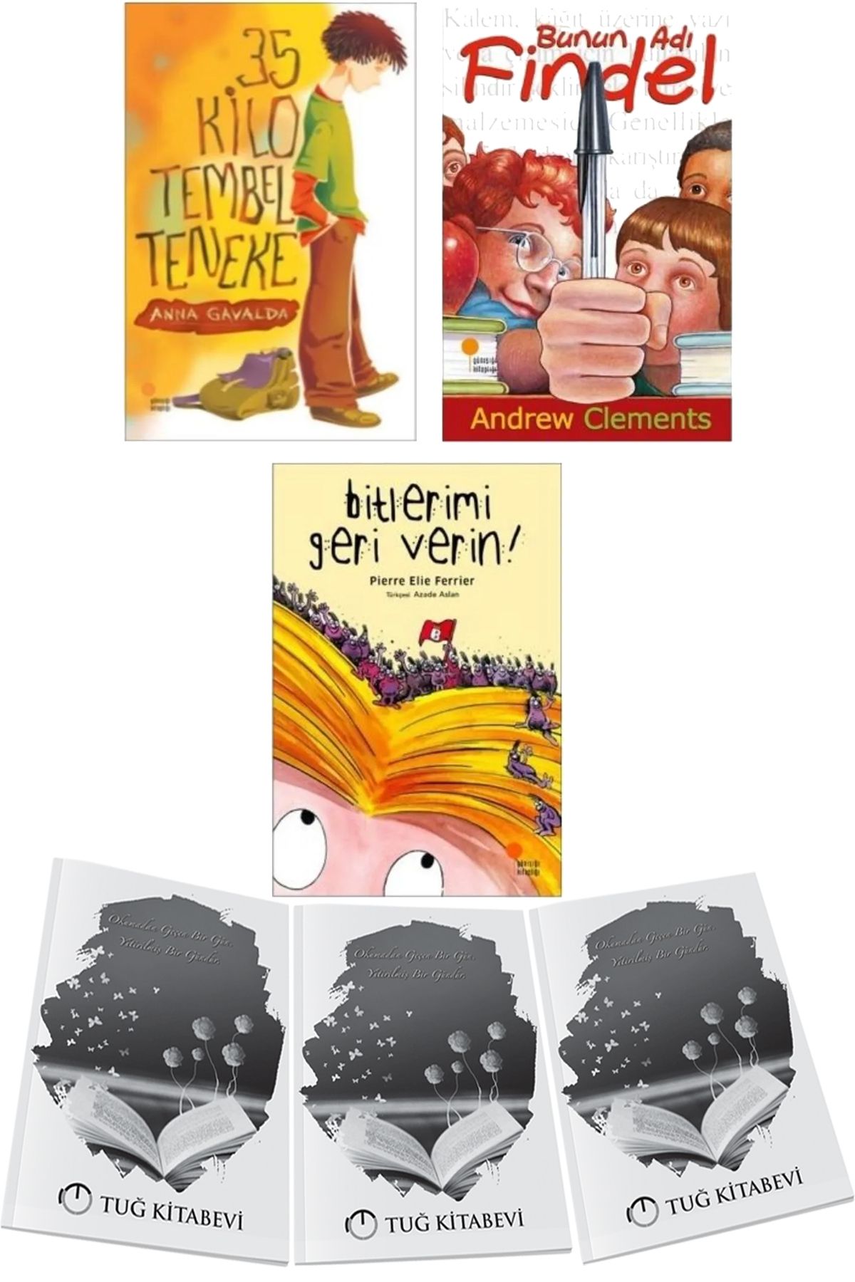 Günışığı Kitaplığı 35 Kilo Tembel Teneke - Bunun Adı Findel - Bitlerimi Geri Verin! 3lü Set + Hediyeli