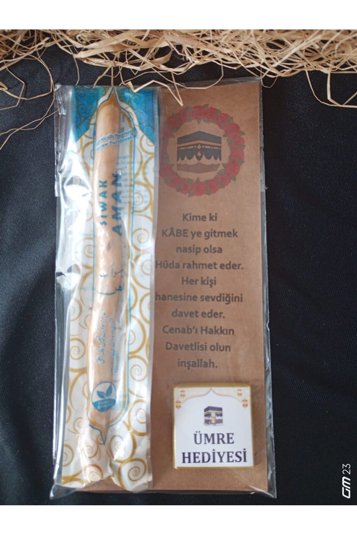 hediyeall FARKLI AVM Ümre Hediyesi Kahve Yanı Çikolata ve Misvak hediye Seti (7 ADET)