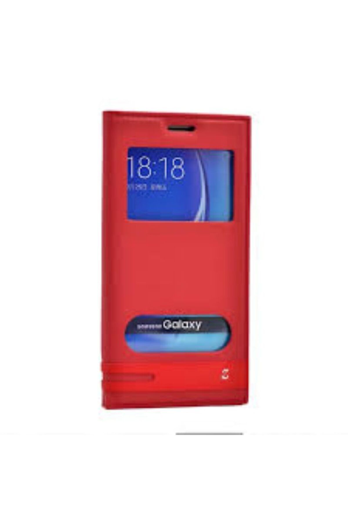 zore Galaxy A7 2017 Kılıf Zore Elite Pencereli Kapaklı Kılıf