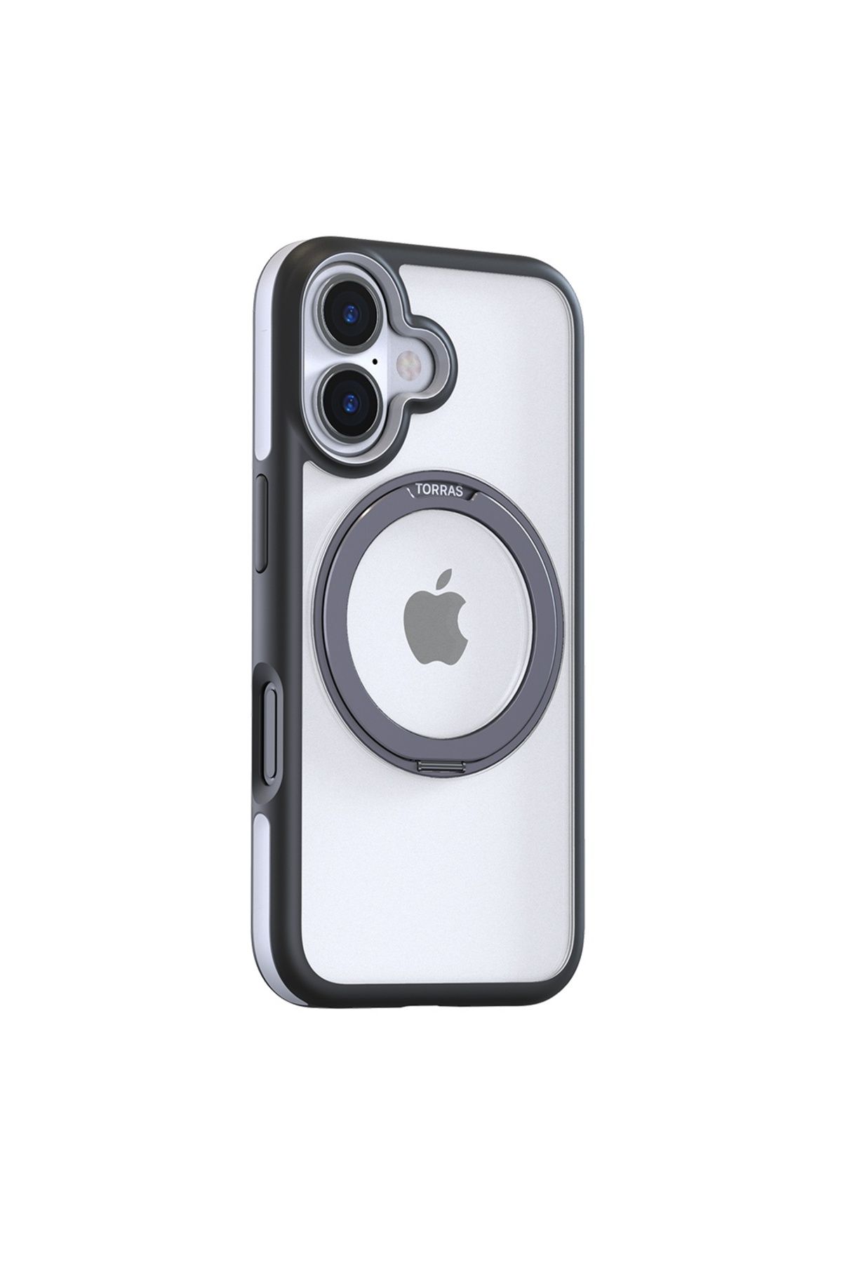 TORRAS-IPhone 16 Plus Case - Torras Ostand R Fusion Series - Black 4