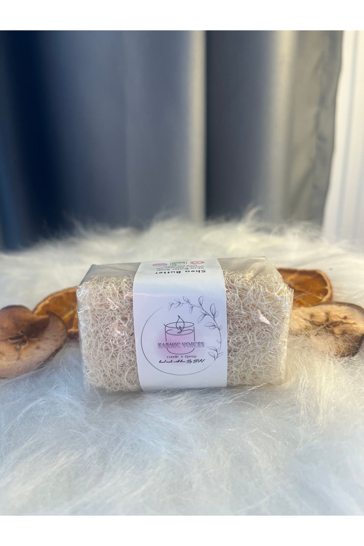 Home Karmıc Voıces Shea Butter Özlü Lifli Natural soap handmade sabun