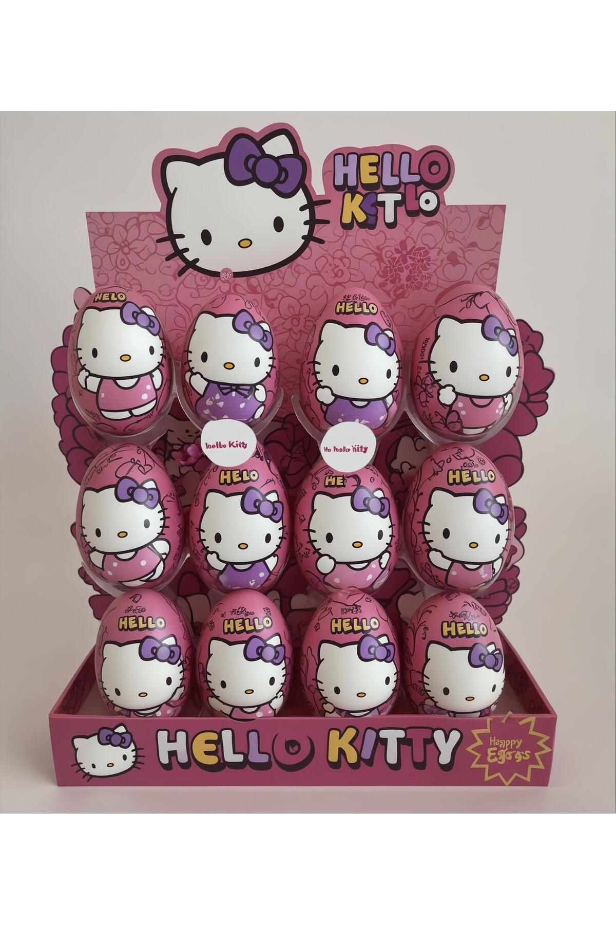 Hello Kitty Sürpriz Yumurta Kakao ve Sütlü Kremalı 17,5 Gr X 24’Lü Kız Çocuklarına Özel