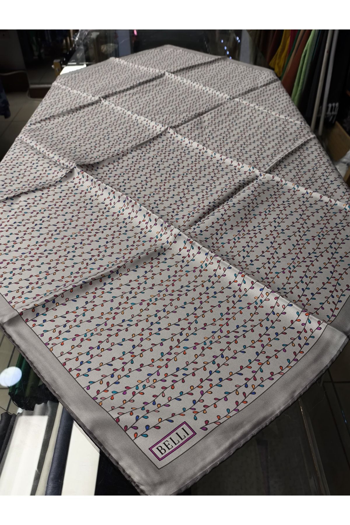 Belli BELLİ Luxury Twill İpek Eşarp | 4128-04