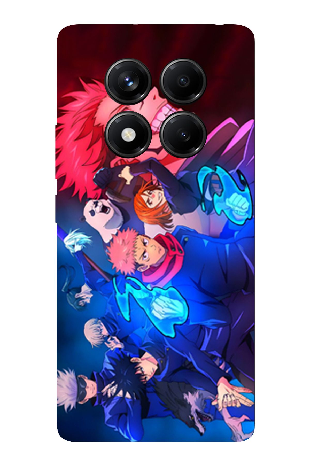 TechTree Redmi Note 14 Pro 5G Uyumlu Jujutsu Kaisen Şeffaf Silikon Kılıf