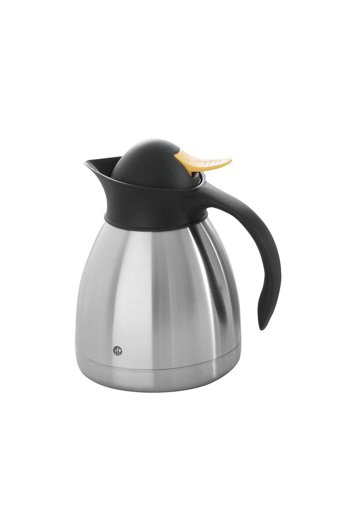 HENDI Cana Termos Hendi, Cu Sistem Apasare Capac Galben Hendi, Otel Inoxidabil/polipropilena, 1 L, 14,5x( - One Size
