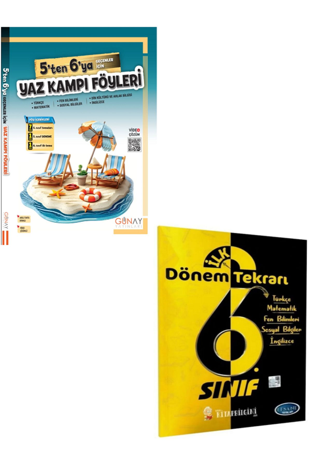 Efsane Yayınları Günay 5'ten 6'ya Geçenler İçin Yaz Kampı Föyleri / 6.Sınıf Dönem Tekrarı Tüm Dersler - YENİİ 2025