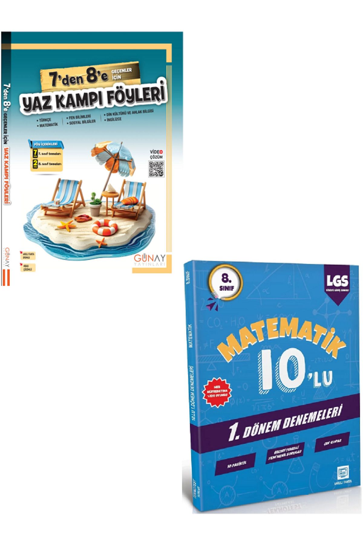 Efsane Yayınları Günay 7'den 8'e Geçenler İçin Yaz Kampı Föyleri / 8.Sınıf 10'Lu Matematik Deneme HEDİYE - YENİ 2025
