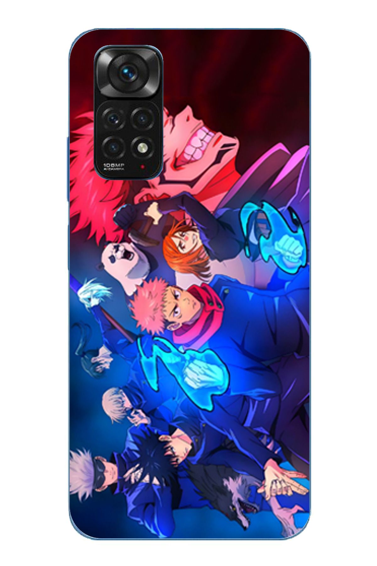 TechTree Redmi Note 11 / 11S Uyumlu Jujutsu Kaisen Şeffaf Silikon Kılıf