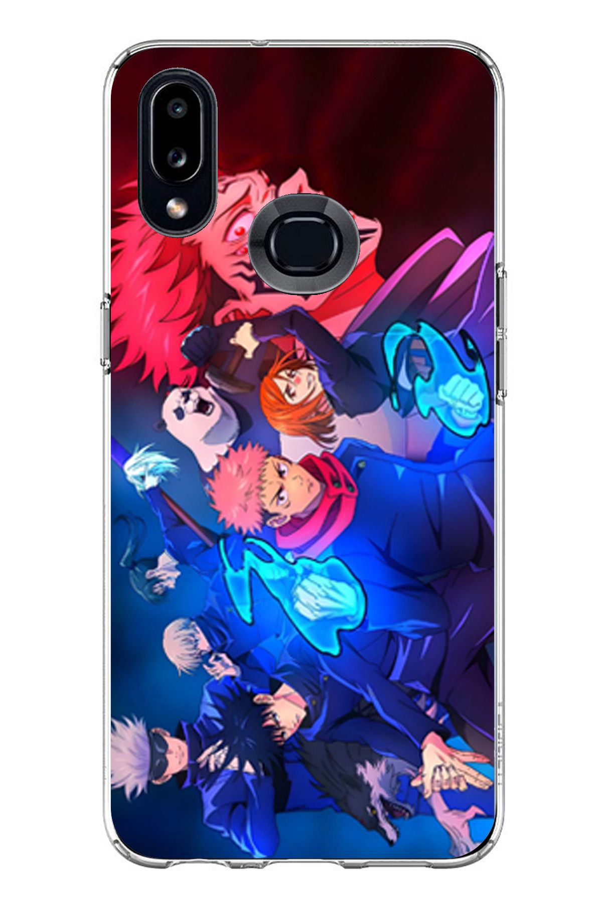 TechTree Samsung Galaxy A10S Uyumlu Jujutsu Kaisen Şeffaf Silikon Kılıf