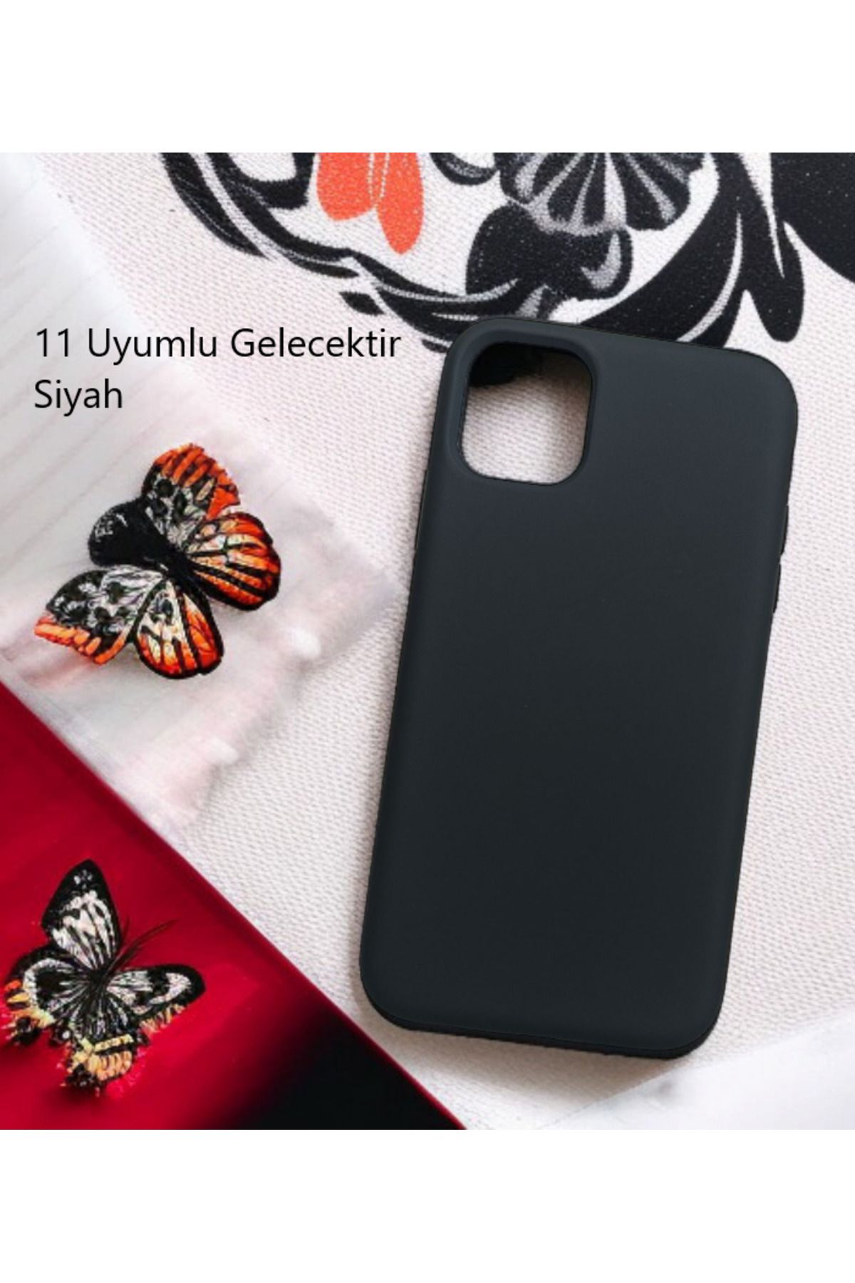Kılıforyum iPhone 11 Logolu Kılıf İçi Kadife Lansman Kılıf