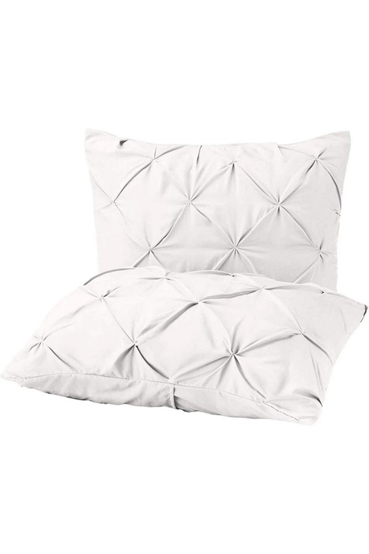 Blumtal-Pleated bed set, 200 x 200 cm, duvet cover and 2 pillowcases 65 x 65 cm, white, Blumtal 4