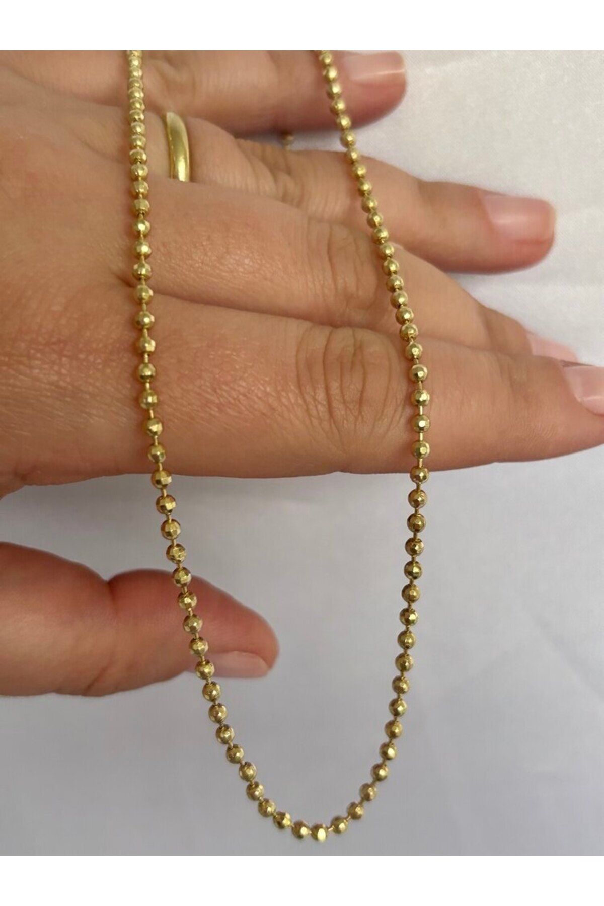 arya luxe 14 k altın kaplama Xuping minik dorika zincir 45 cm