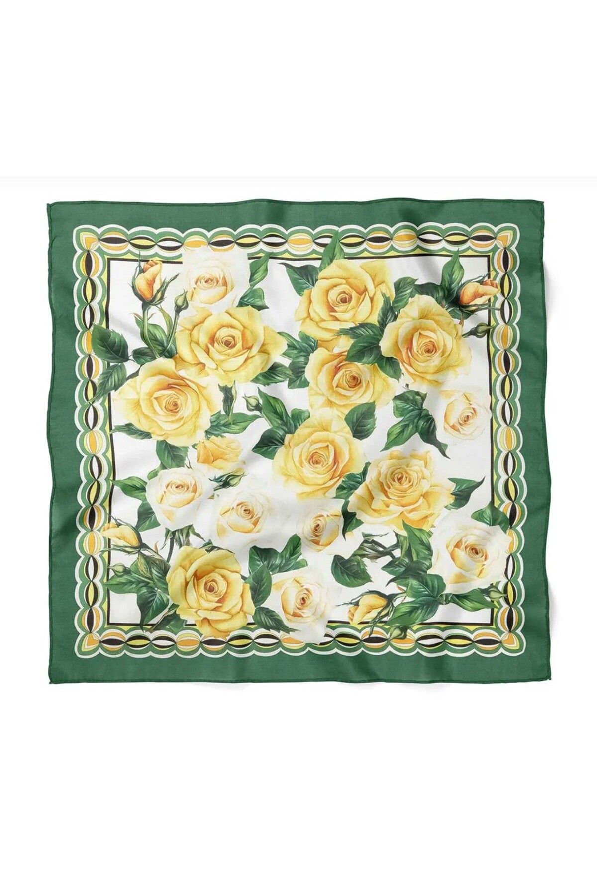 CHARMLUCKY RENKLİ DESENLİ FULAR 70X70 CM