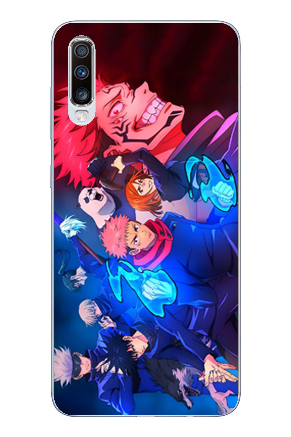 TechTree Samsung Galaxy A50 - A30S Uyumlu Jujutsu Kaisen Şeffaf Silikon Kılıf